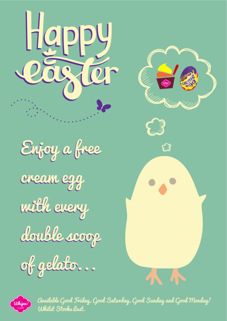 Whipee Gelato Easter Promotion