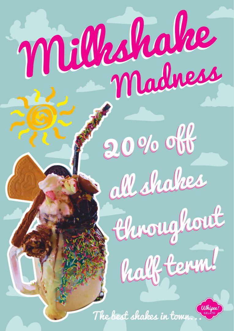 Whipee Gelato Half Term Promotion