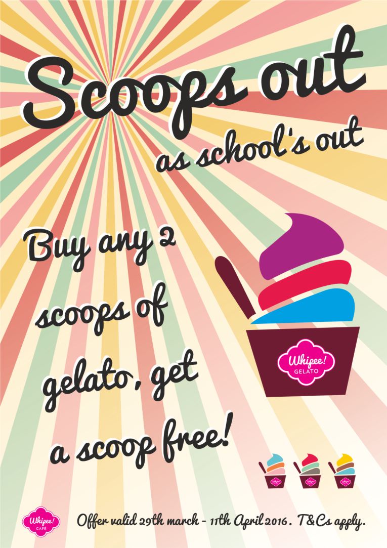 Whipee Gelato Summer Holiday Promotion